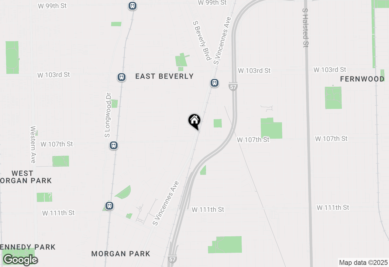 Map of 10636 S Vincennes Avenue, Chicago, IL 60643