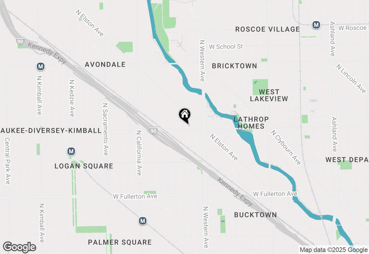 Map of 2508 W Diversey Avenue #2E, Chicago, IL 60647