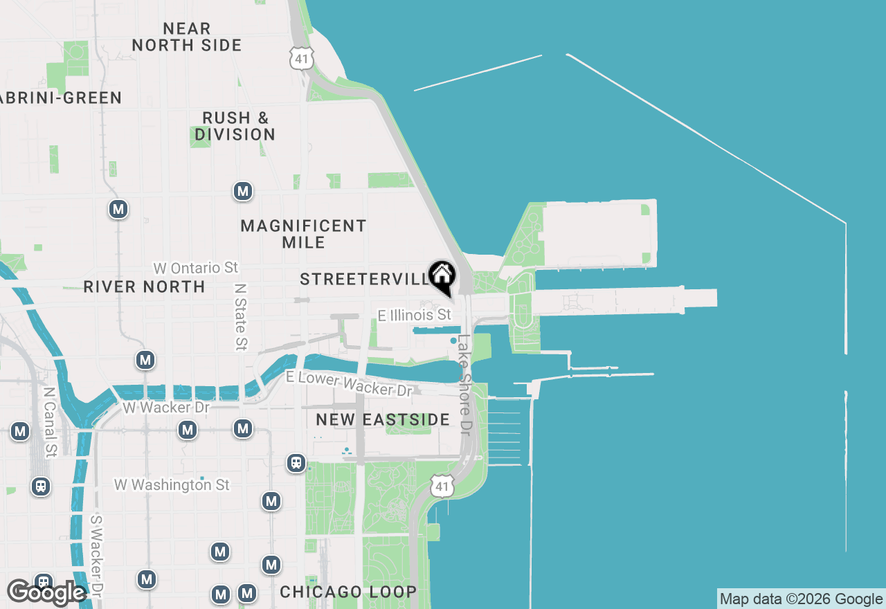 Map of 451 E Grand Avenue #5510, Chicago, IL 60611