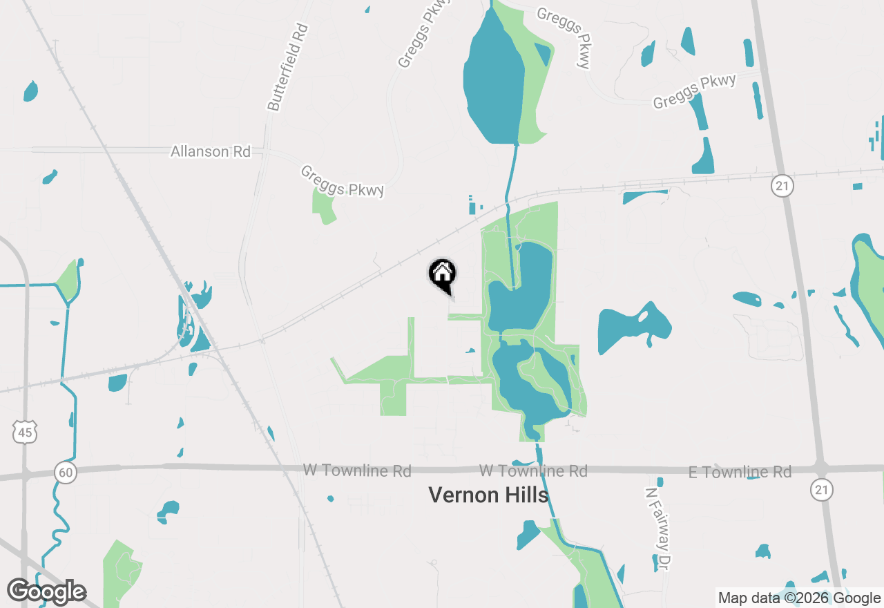 Map of 4 Parkside Court #3, Vernon Hills, IL 60061