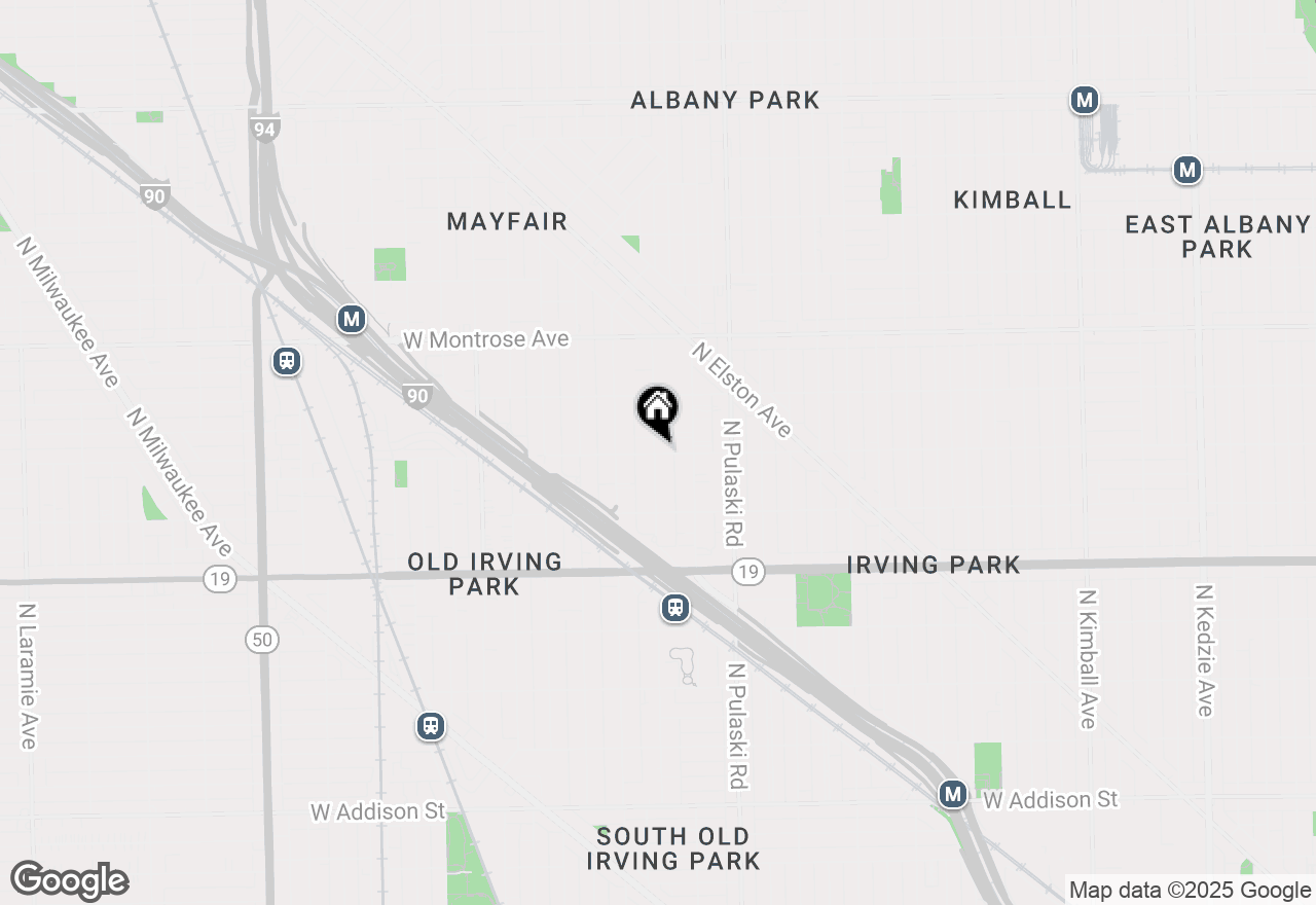 Map of 4207 N Kedvale #1D, Chicago, IL 60641