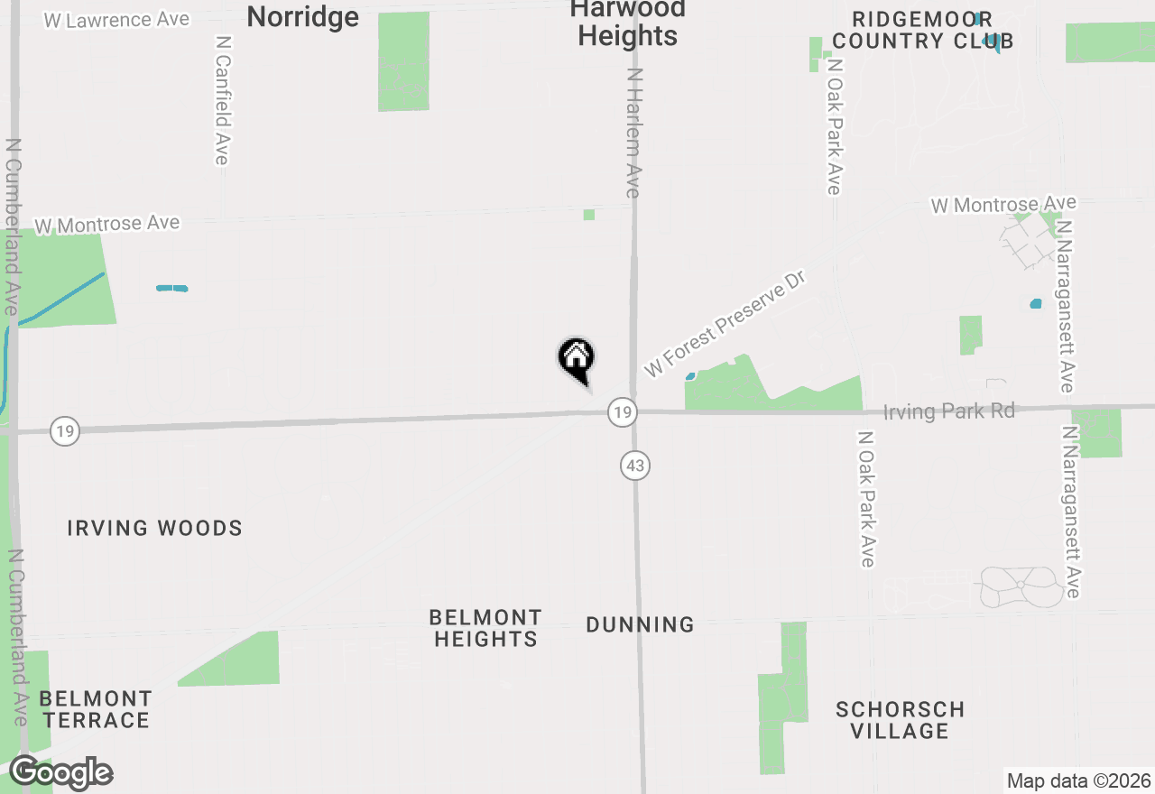 Map of 4010 N Octavia Avenue, Norridge, IL 60706