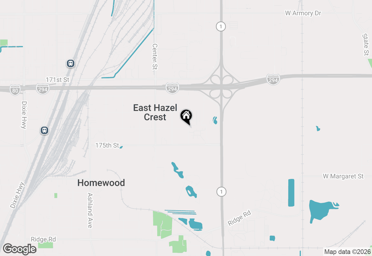 Map of 1016 174th Street, East Hazel Crest, IL 60429
