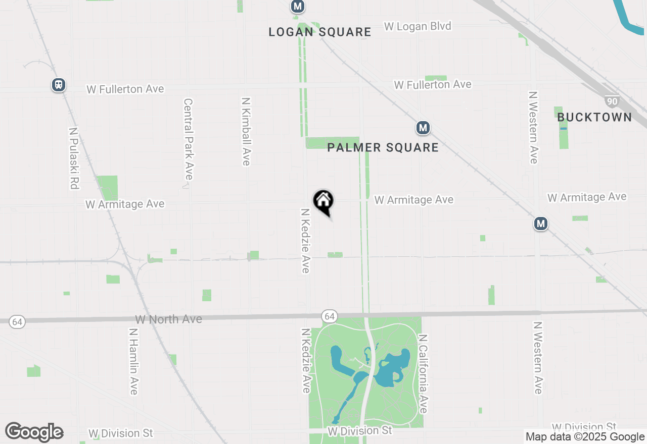 Map of 1912 N Albany Avenue, Chicago, IL 60647