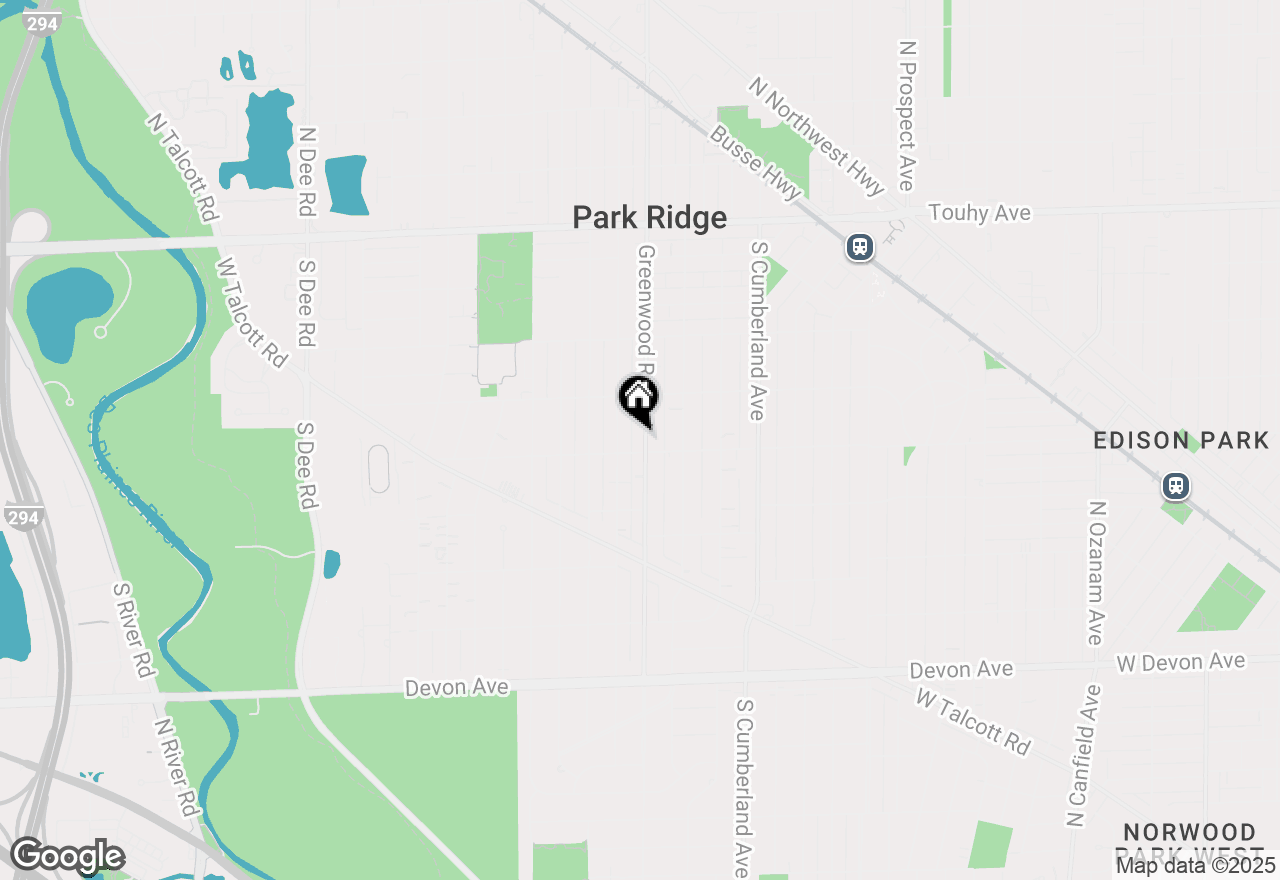 Map of 520 S Greenwood Avenue, Park Ridge, IL 60068