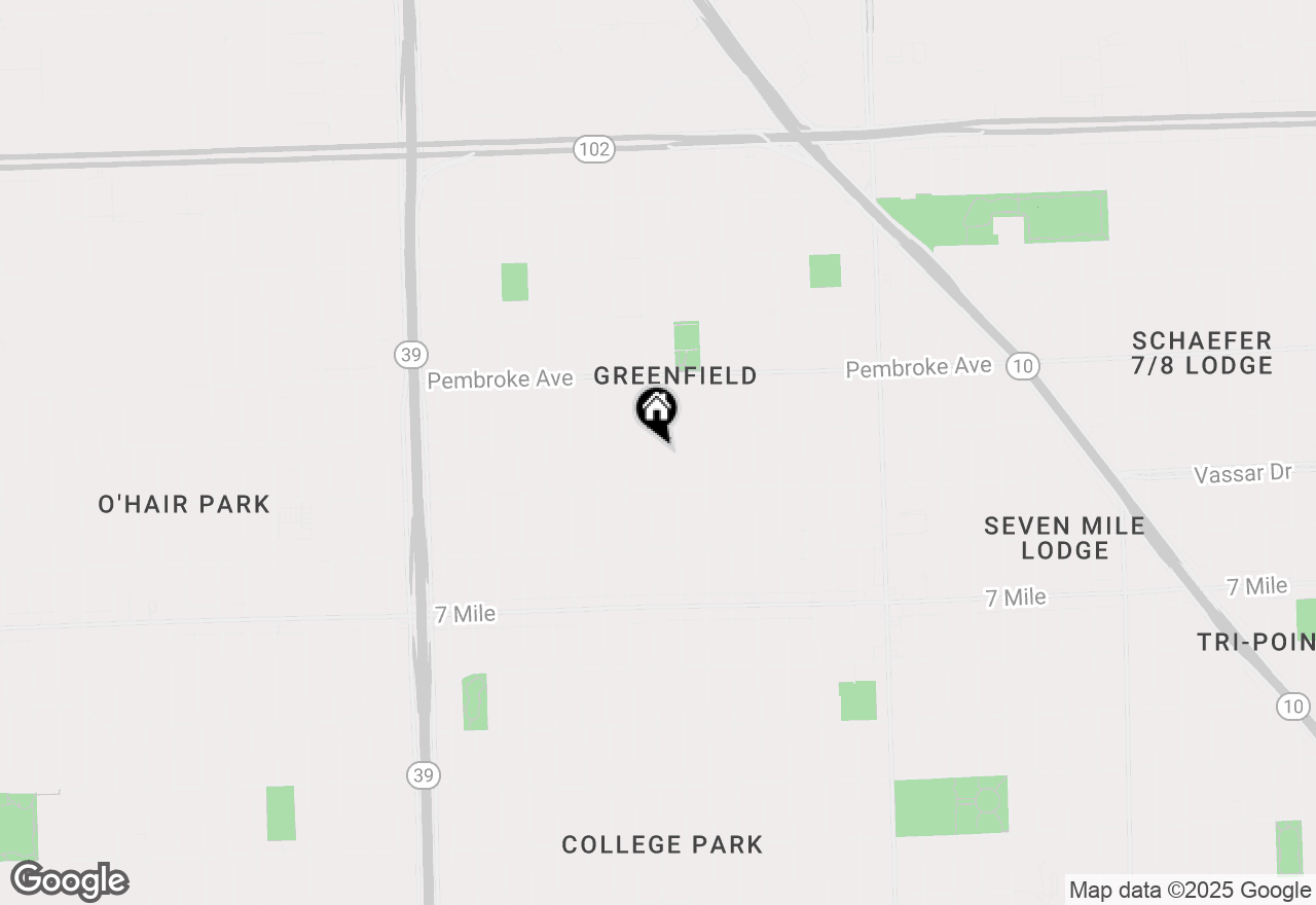 Map of 19474 Asbury Park Street, Detroit, MI 48235