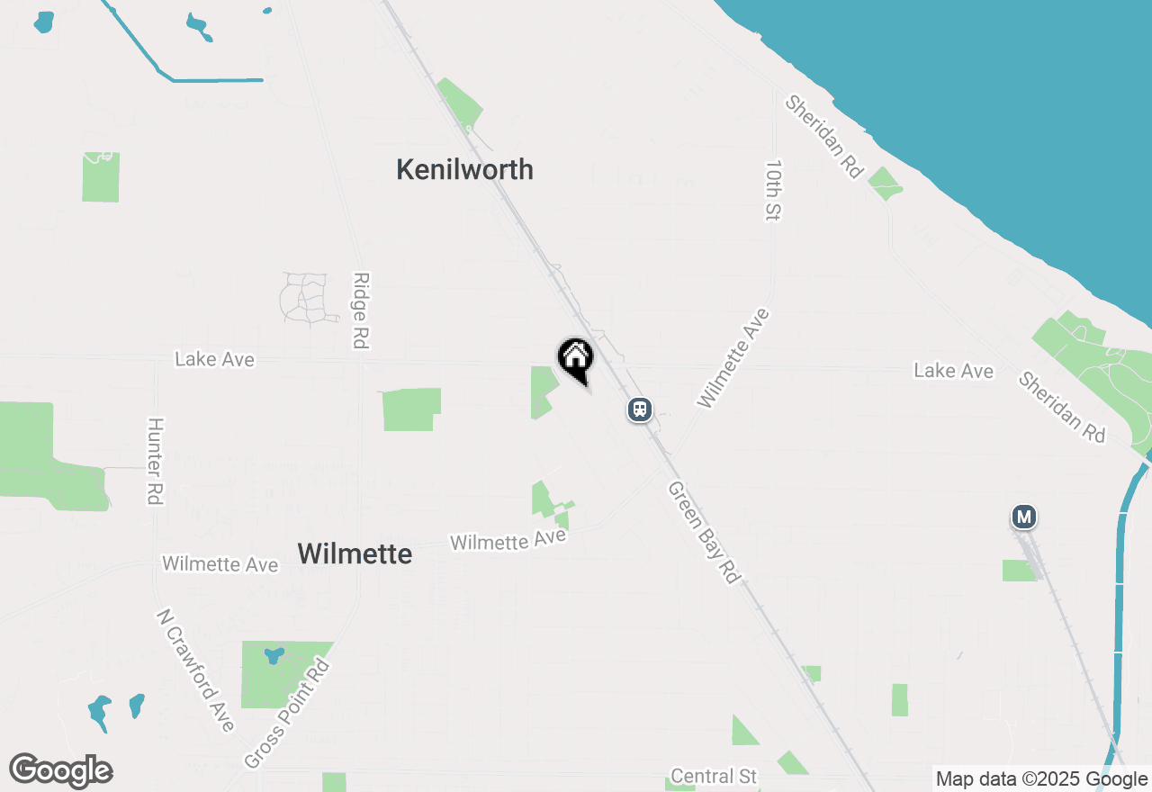 Map of 822 Park Avenue, Wilmette, IL 60091