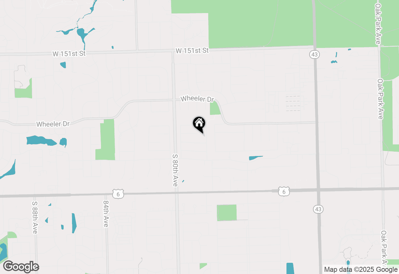 Map of 7825 Braeloch Court, Orland Park, IL 60462