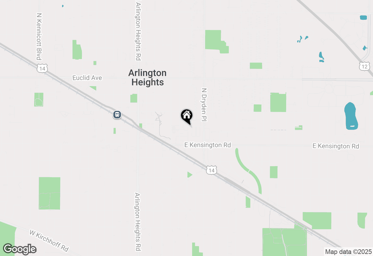 Map of 9 N Beverly Lane, Arlington Heights, IL 60004