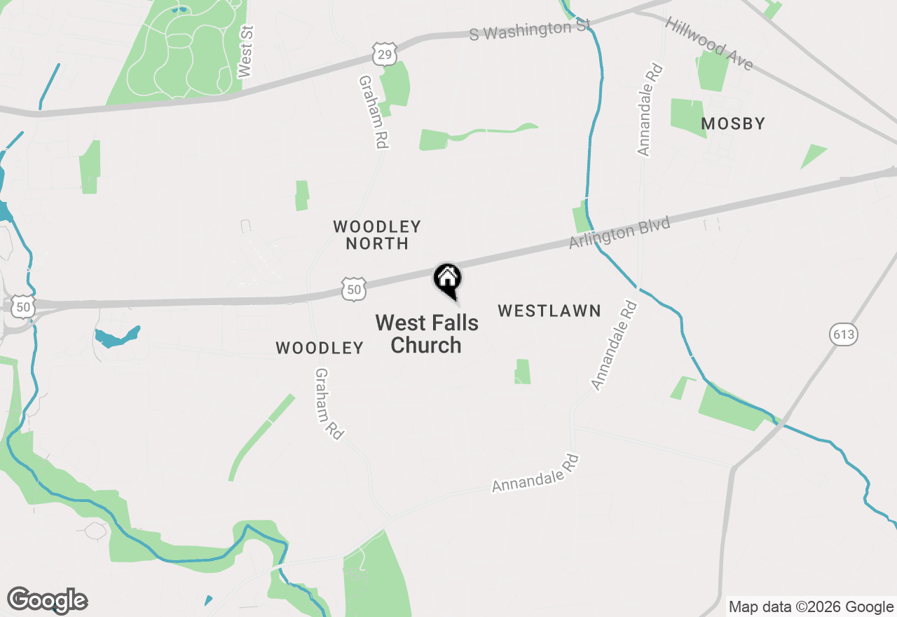 Map of 6936 Regent Ln, Falls Church, VA 22042
