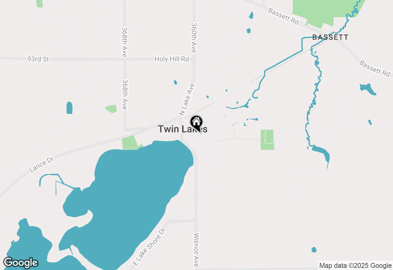 Map of 368 Wilmot Ave, Twin Lakes, WI 53181