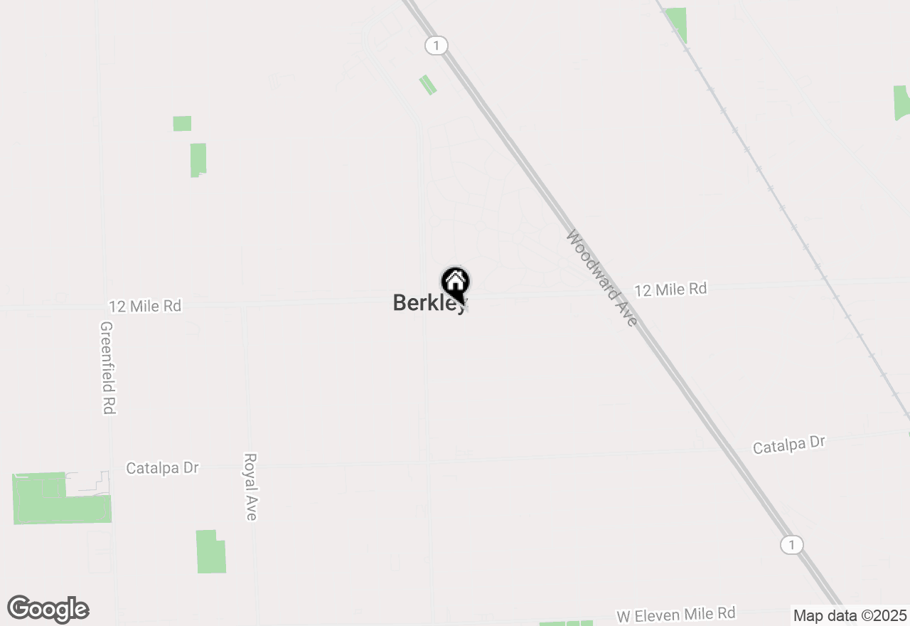 Map of 2330 Rosemont Road, Berkley, MI 48072