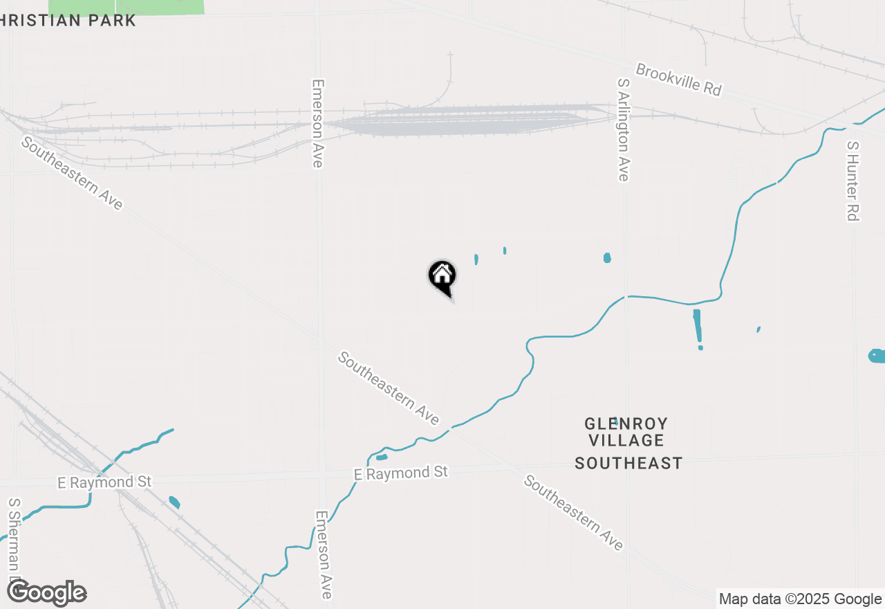 Map of 1617 S Whittier Place, Indianapolis, IN 46203