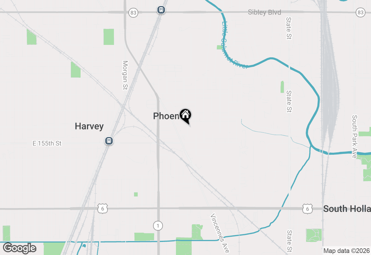 Map of 629 E 154th Street, Phoenix, IL 60426