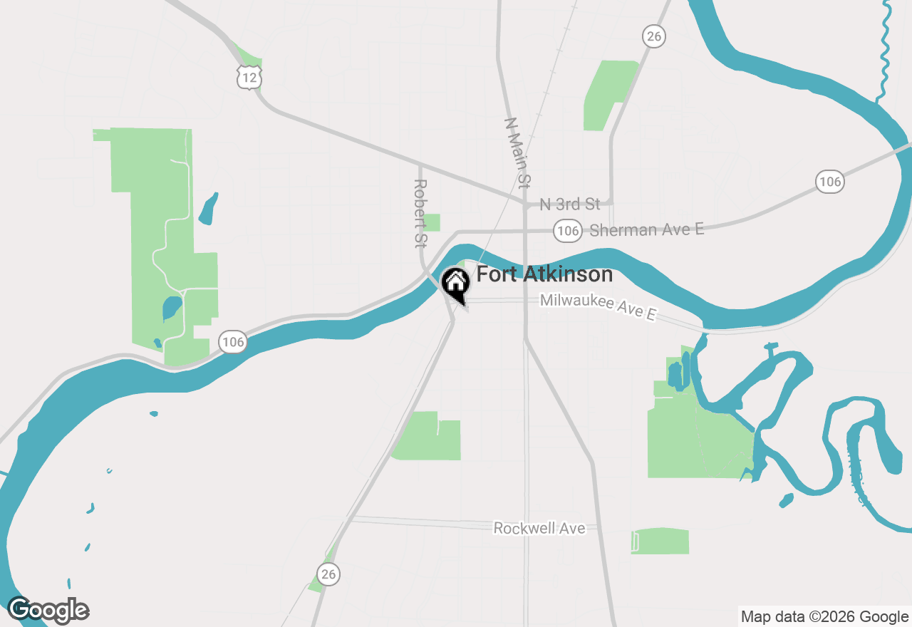 Map of 212 Janesville Avenue, Fort Atkinson, WI 53538