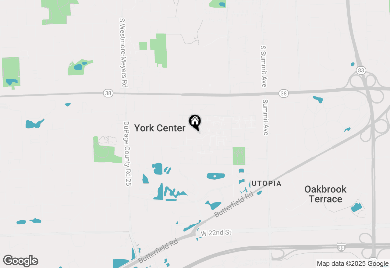 Map of 1S222 Danby Street, Villa Park, IL 60181