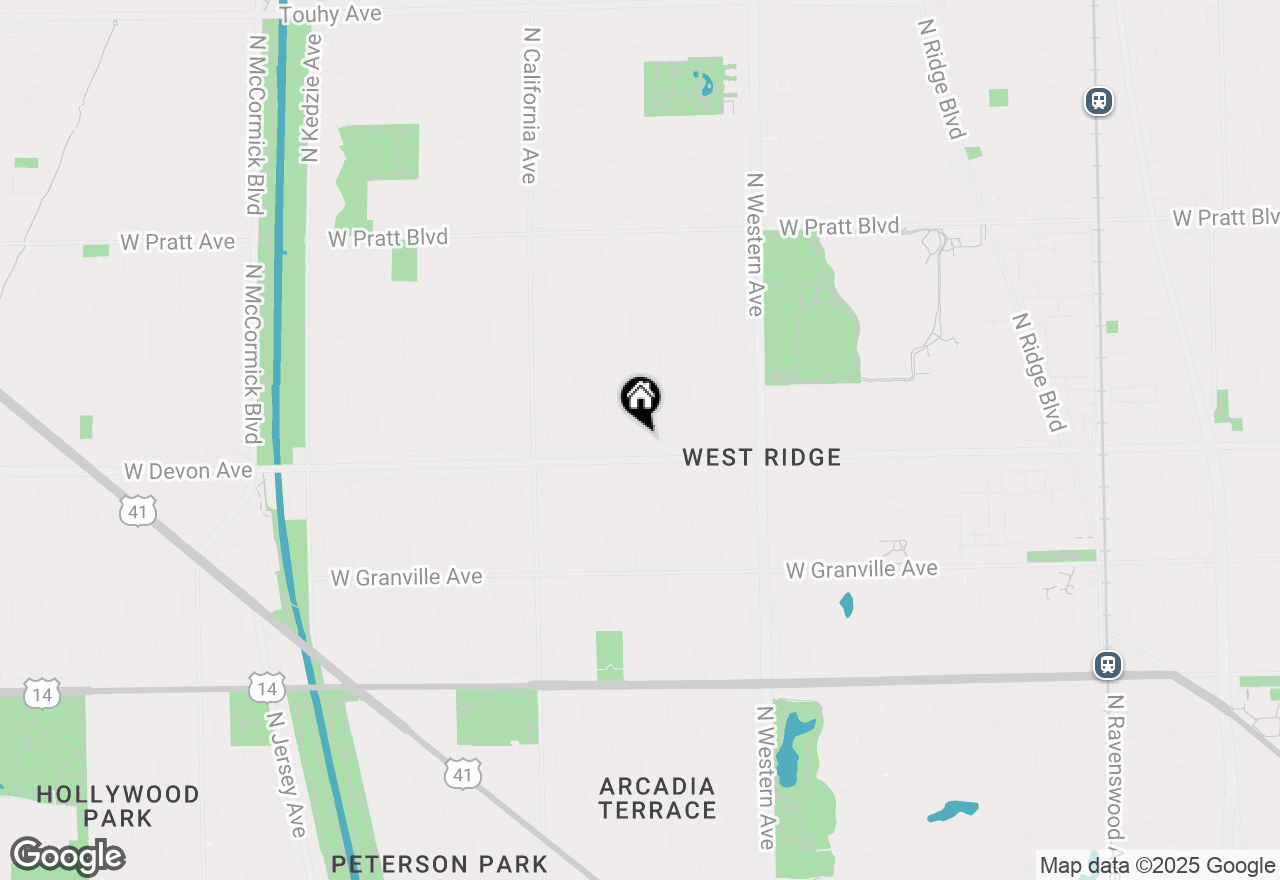 Map of 6418 N Rockwell Street, Chicago, IL 60645