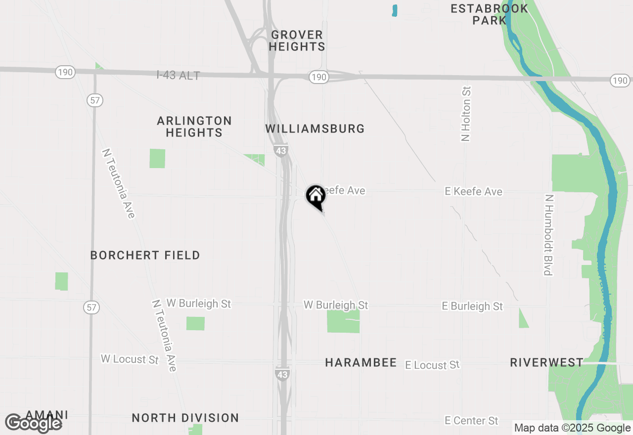 Map of 3381 N Martin Luther King Jr Dr #3385, Milwaukee, WI 53212