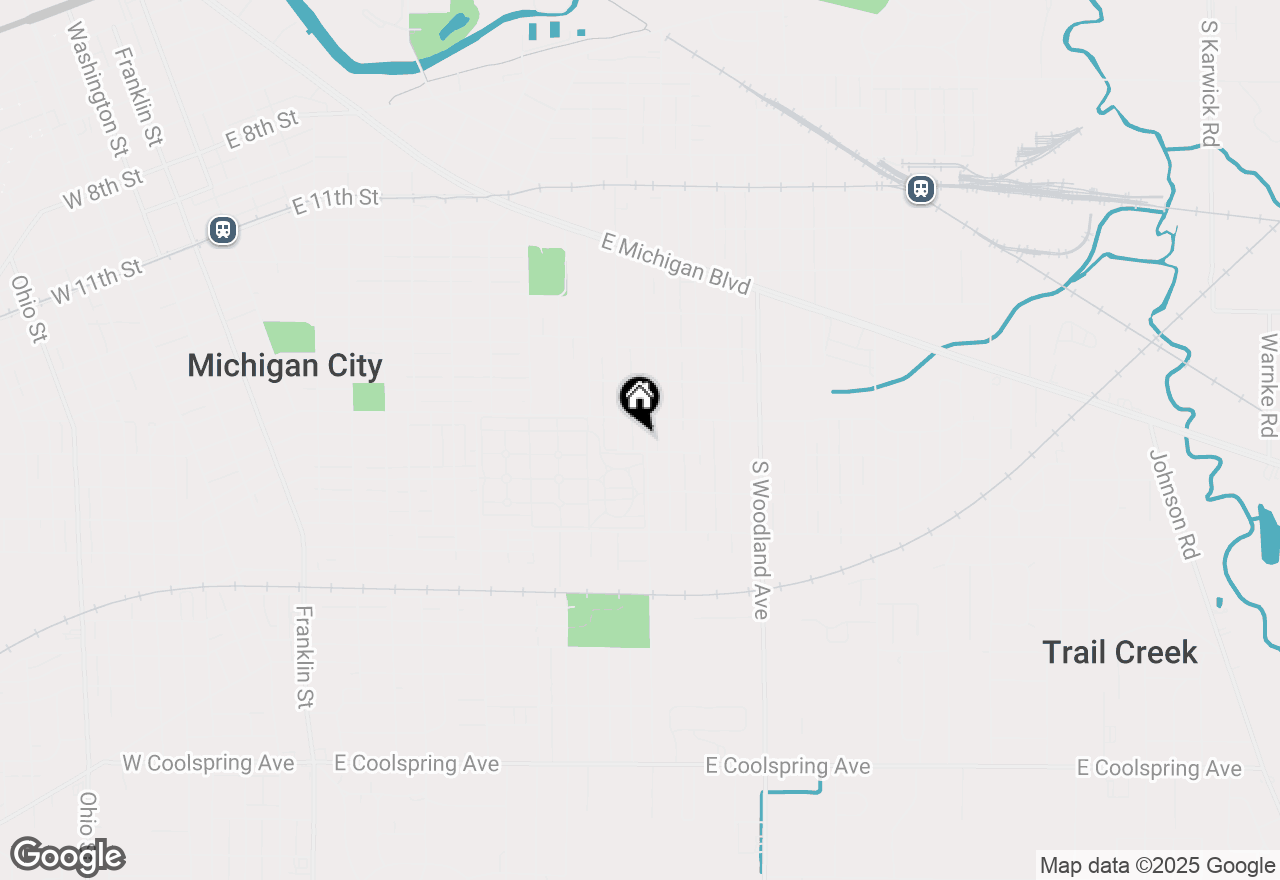 Map of 521 Jackson Street, Michigan City, IN 46360