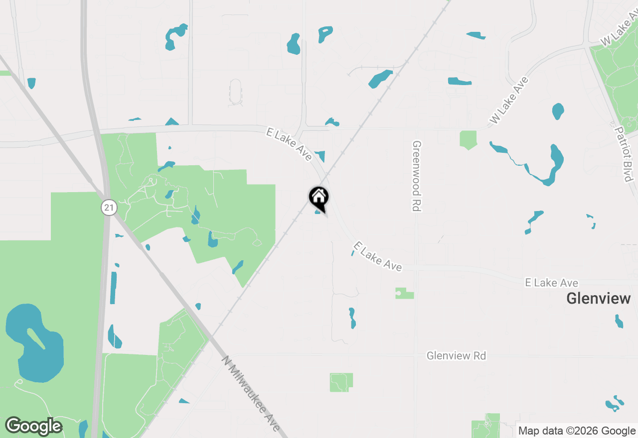 Map of (Address confidential), Glenview, Illinois 60025
