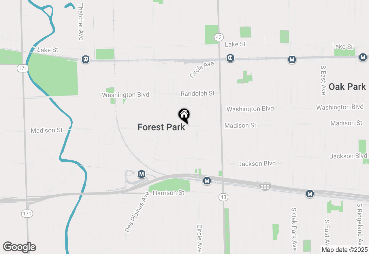 Map of 7412 Madison Street #4S, Forest Park, IL 60130