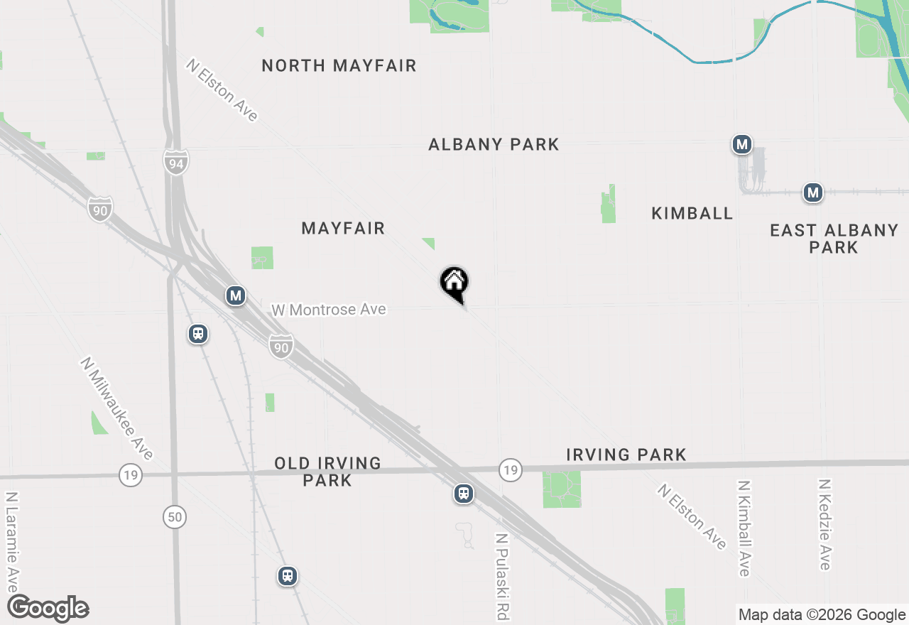Map of 4121 W Montrose Avenue #1, Chicago, IL 60641