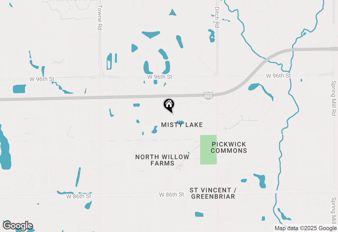 Map of 1848 Misty Lake Drive, Indianapolis, IN 46260