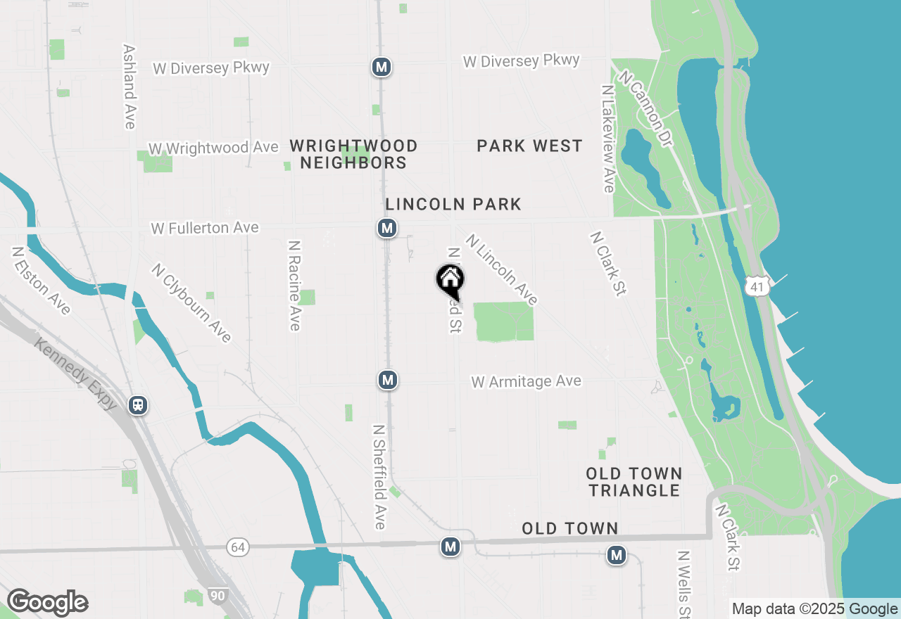 Map of 2150 N Halsted Street #3F, Chicago, IL 60614