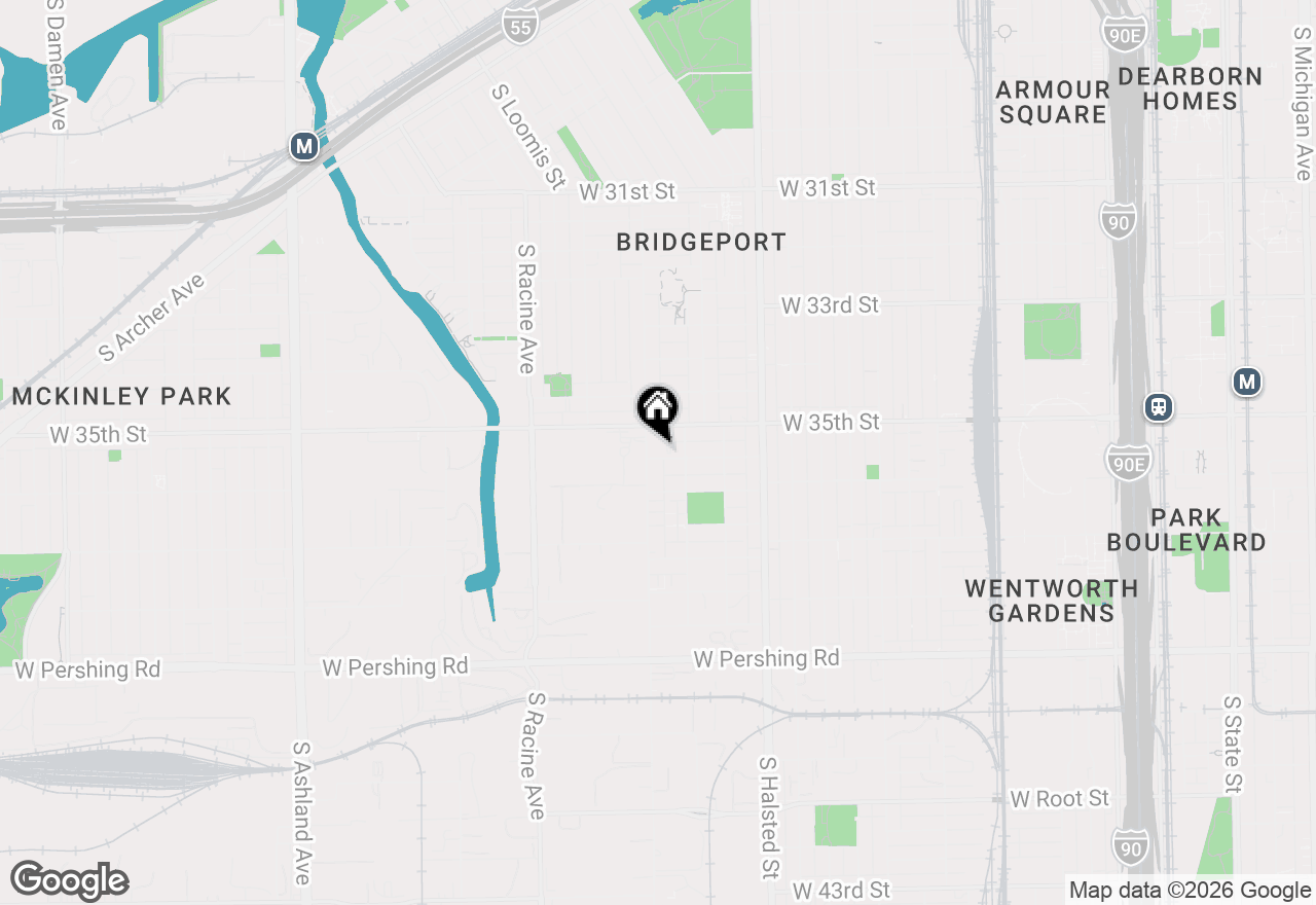 Map of 974 W 35th Place #302, Chicago, IL 60609