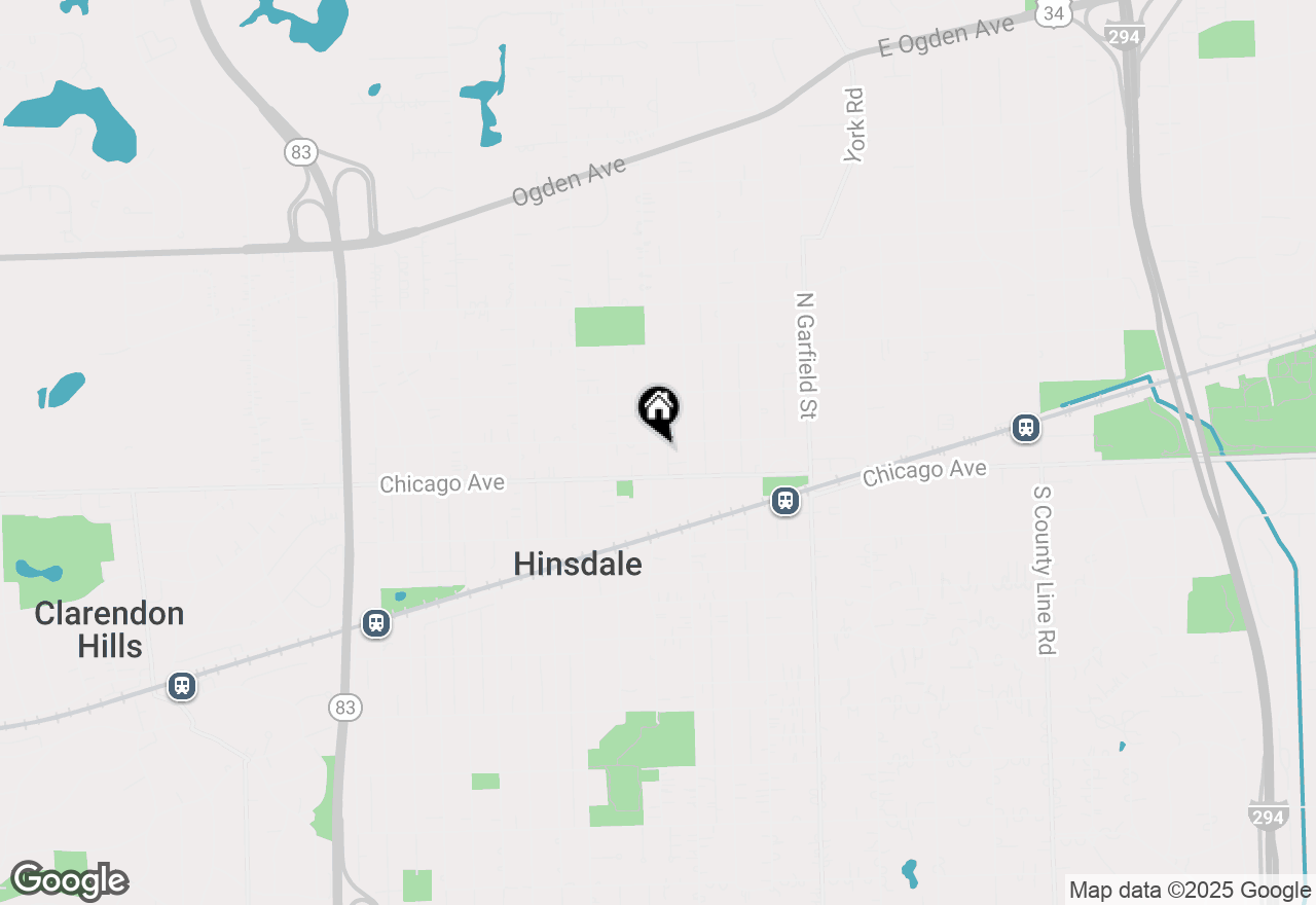 Map of 19 N Vine Street, Hinsdale, IL 60521