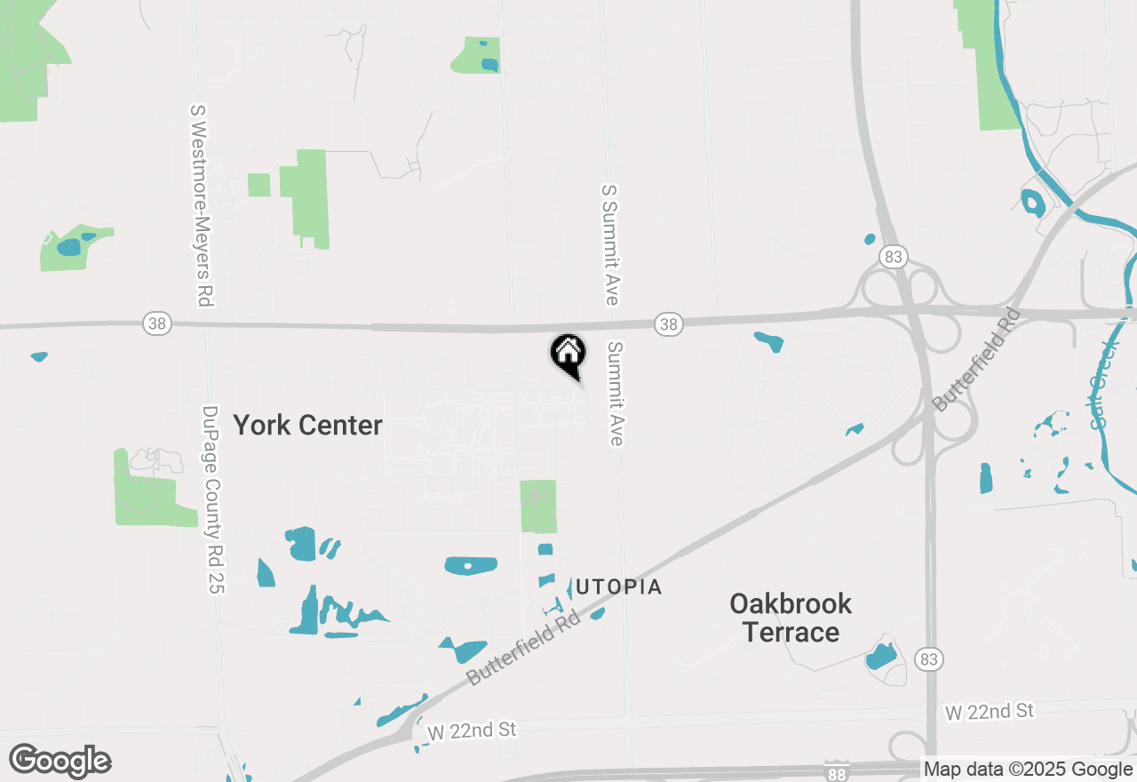 Map of 1S124 Winthrop Lane, Villa Park, IL 60181