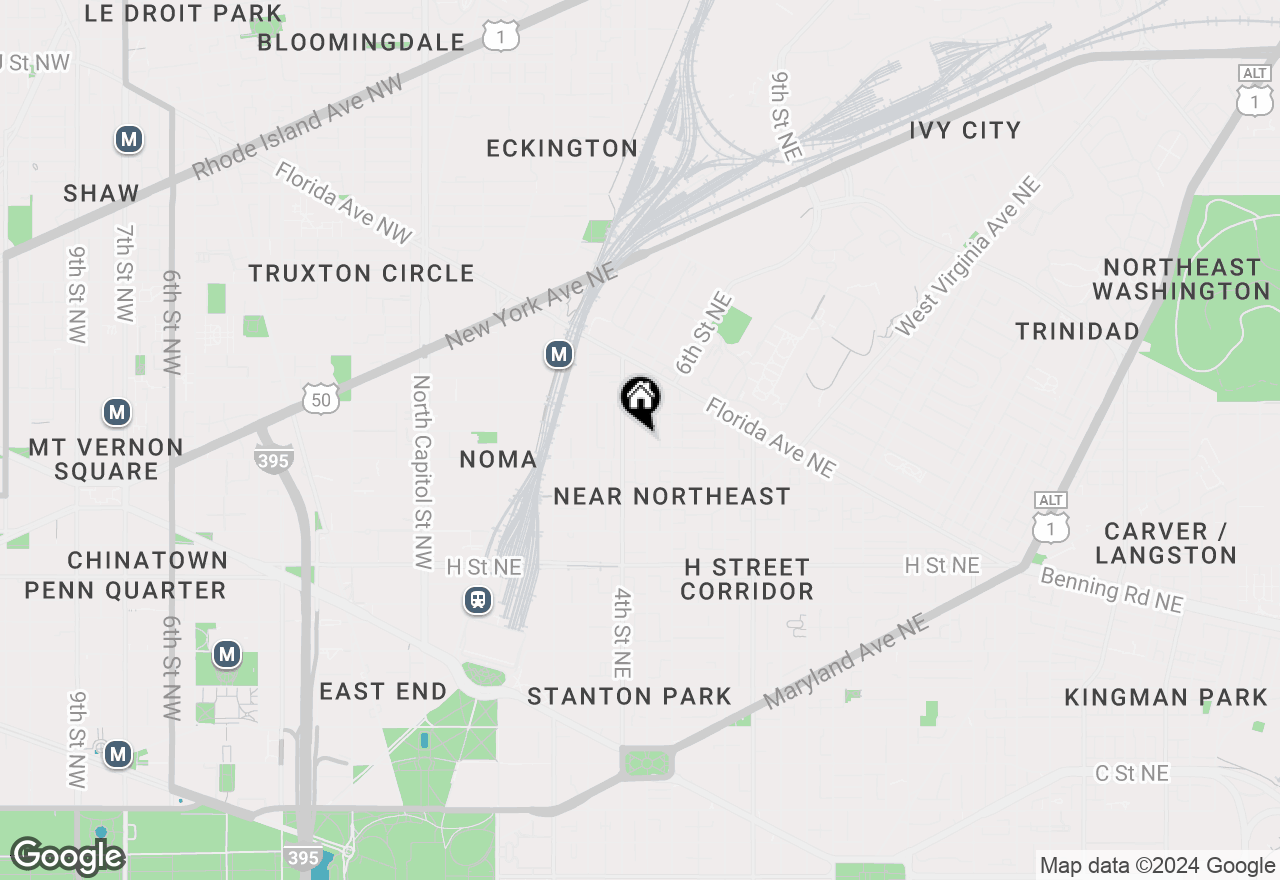 Map of 1120 5th Street Ne, Washington, DC 20002