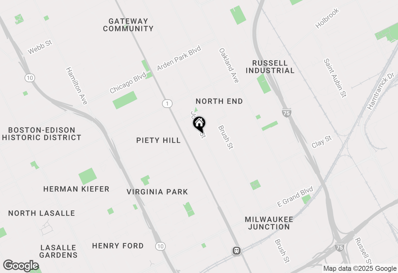 Map of 89 Hague Street, Detroit, MI 48202