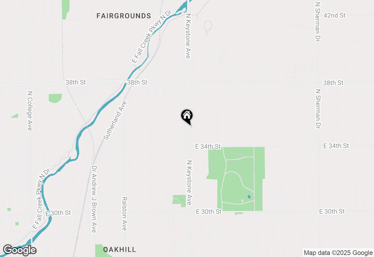 Map of 3512 N Keystone Avenue, Indianapolis, IN 46218