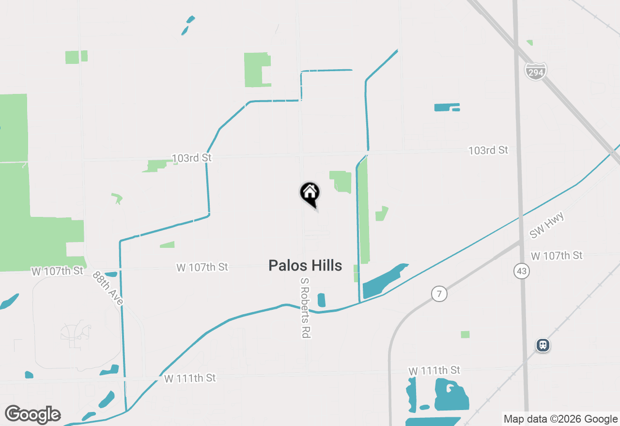 Map of 10511 S Roberts Road #2A, Palos Hills, IL 60465