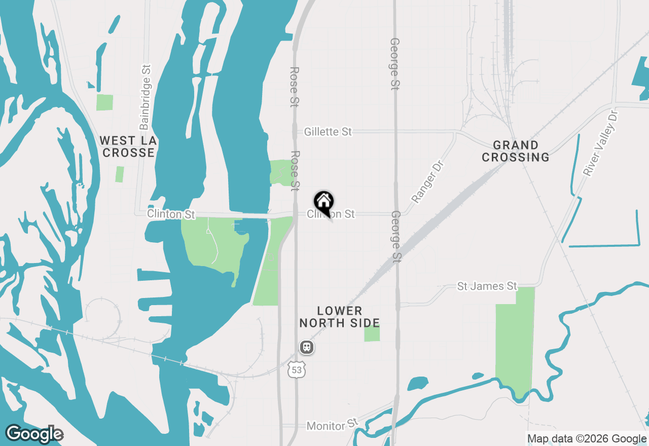 Map of 1217 Avon St, La Crosse, WI 54601