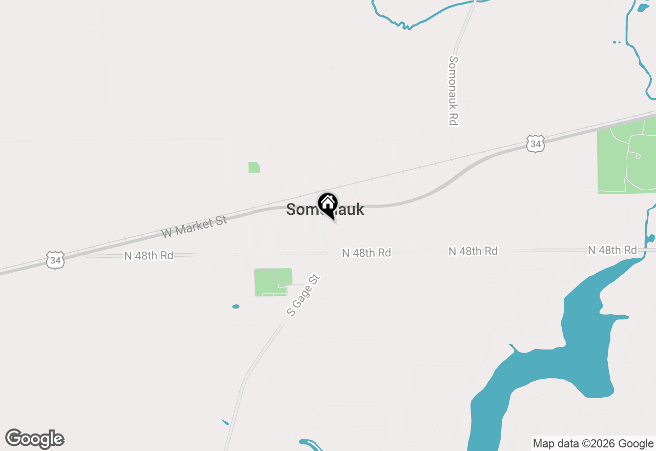 Map of 205 S Gage Street, Somonauk, IL 60552