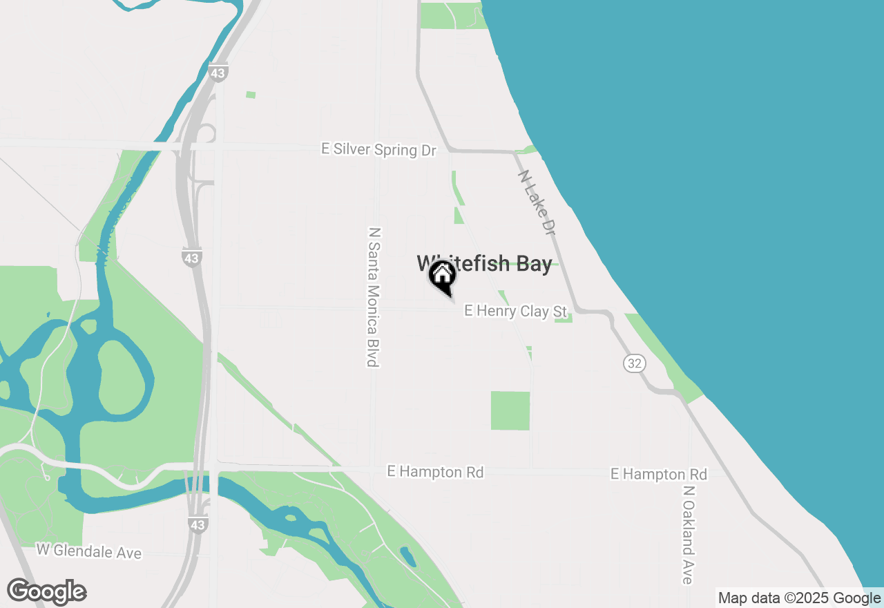 Map of 600 E Henry Clay St #A1, Whitefish Bay, WI 53217