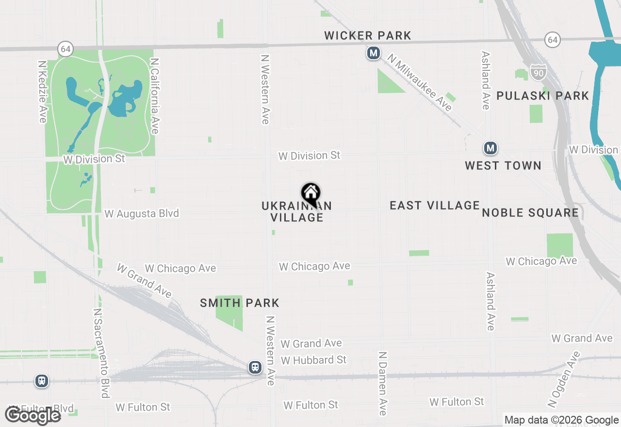 Map of 2229 W Augusta Boulevard, Chicago, IL 60622