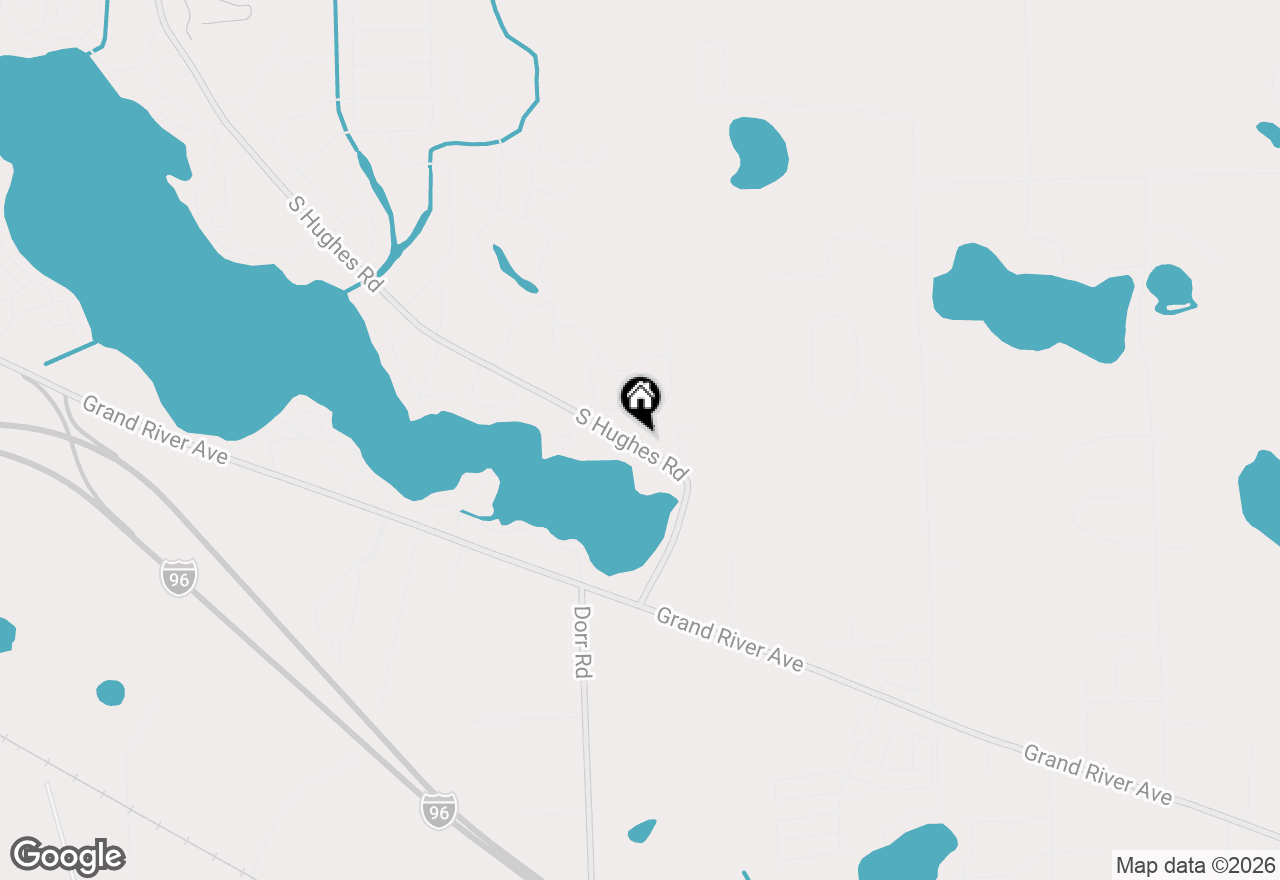 Map of 1605 S Hughes Road, Brighton, MI 48114