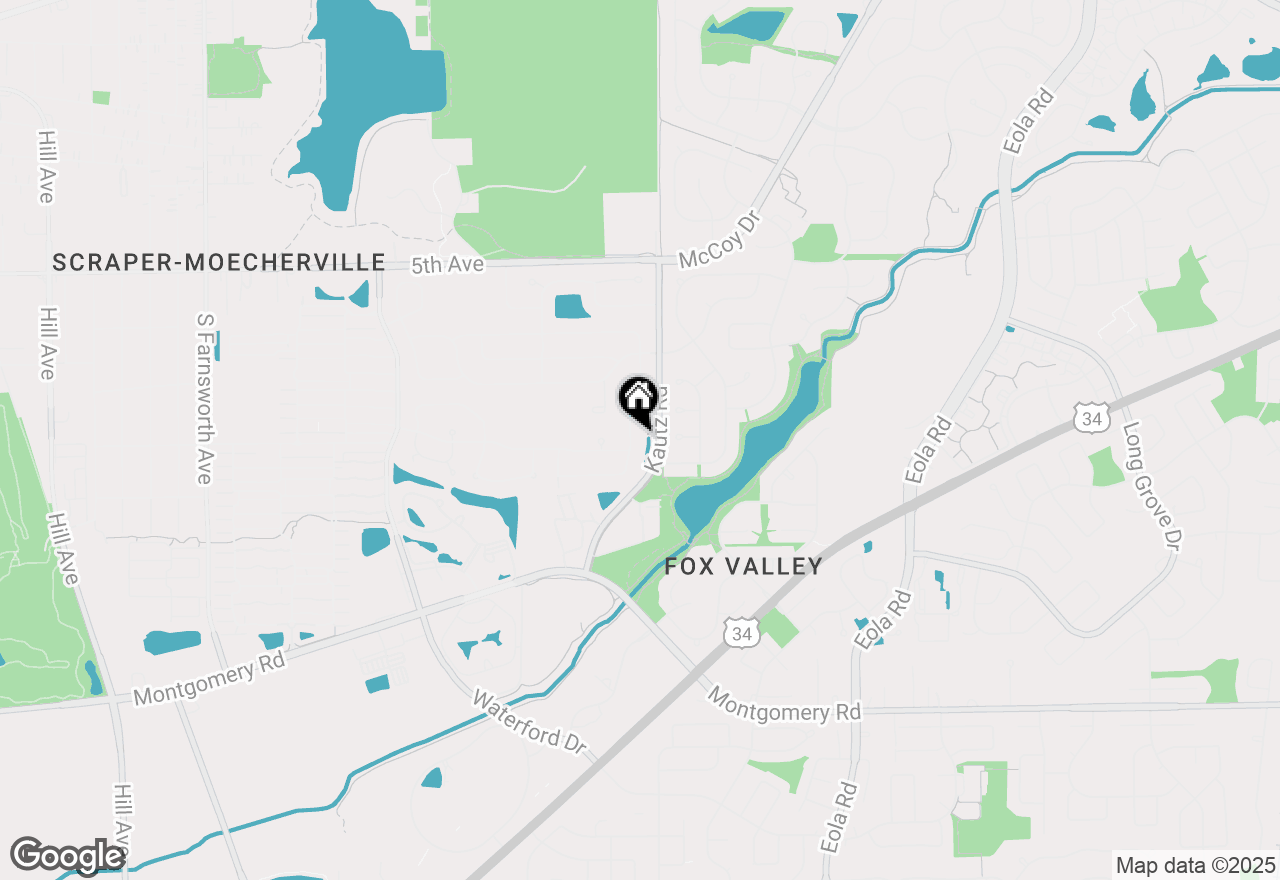 Map of 2192 Fescue Drive, Aurora, IL 60504