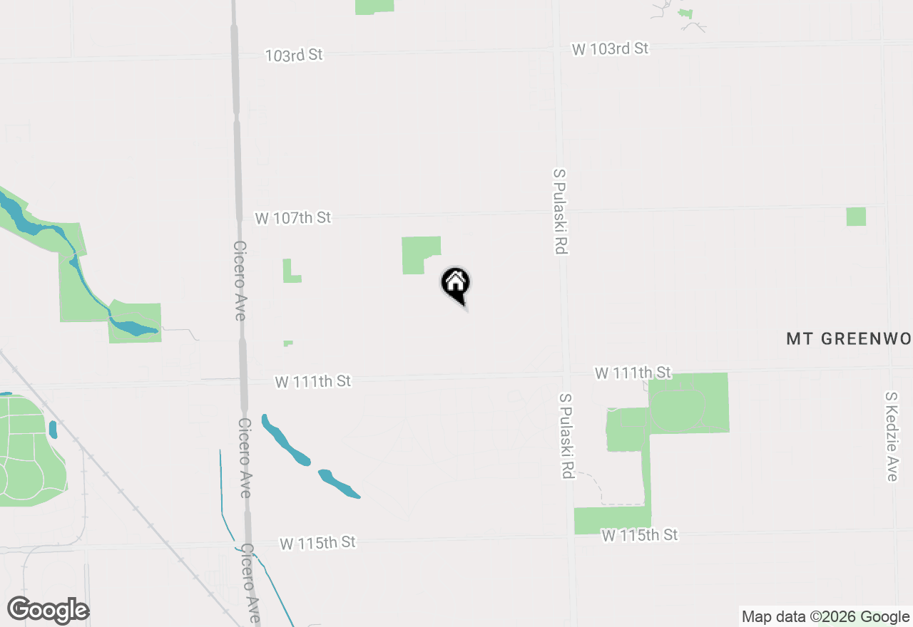 Map of (Address confidential), Oak Lawn, Illinois 60453