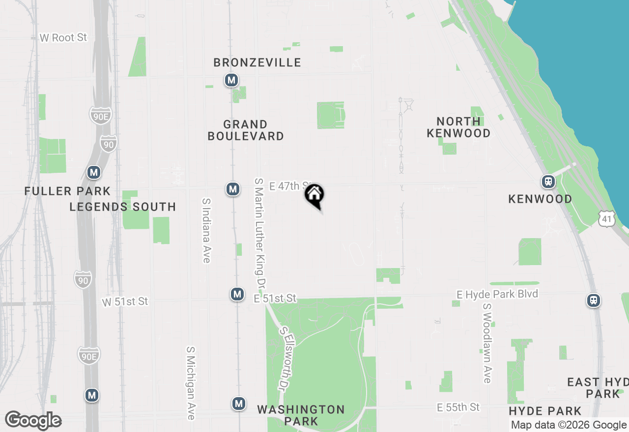 Map of 4800 S Saint Lawrence Avenue #2N, Chicago, IL 60615