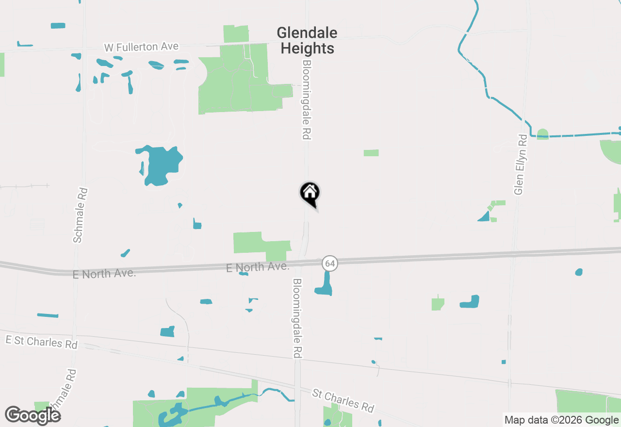 Map of 1275 Bloomingdale Road, Glendale Heights, IL 60139