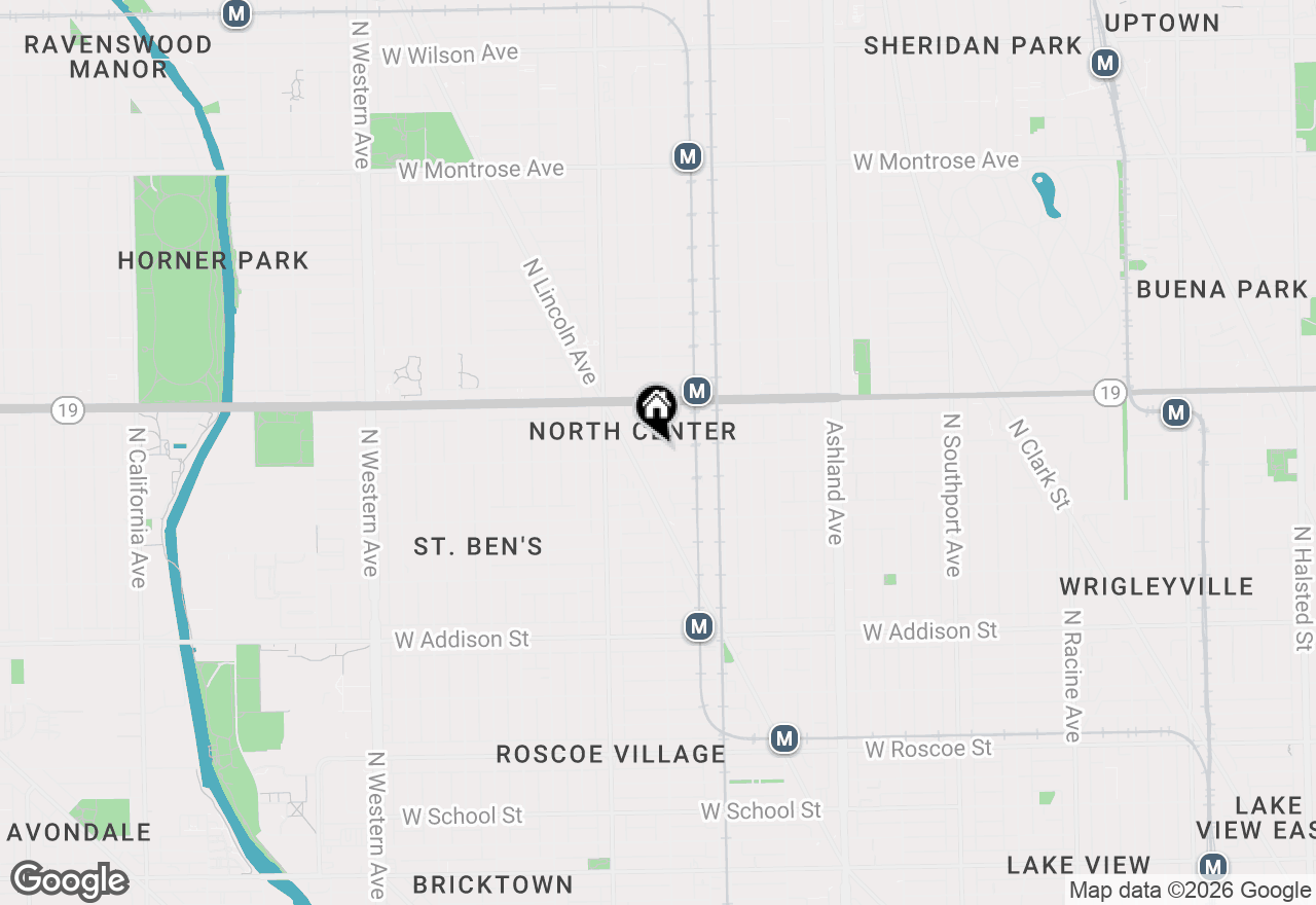 Map of 3904 N Wolcott Avenue #2, Chicago, IL 60613