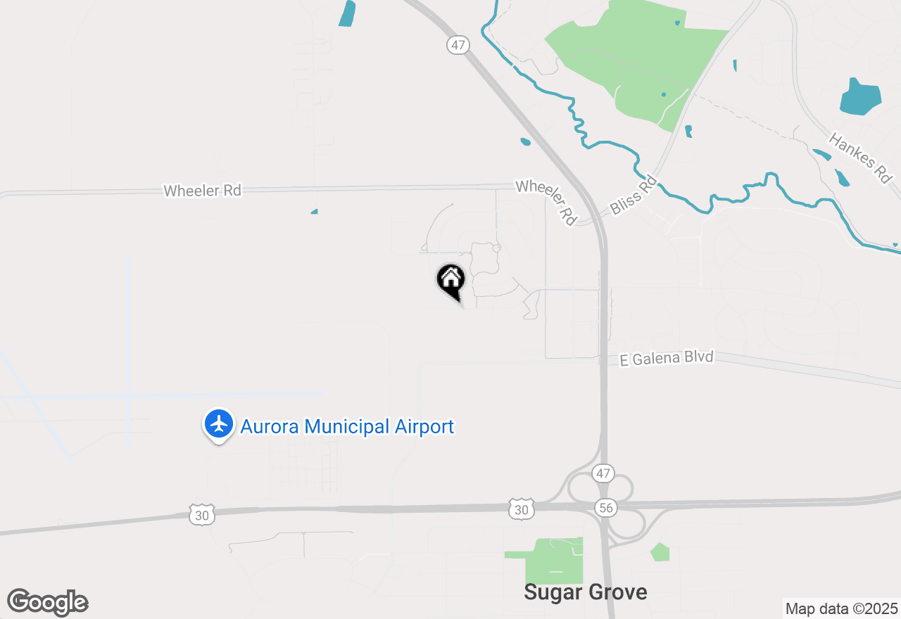 Map of 124 W Park Avenue #A, Sugar Grove, IL 60554