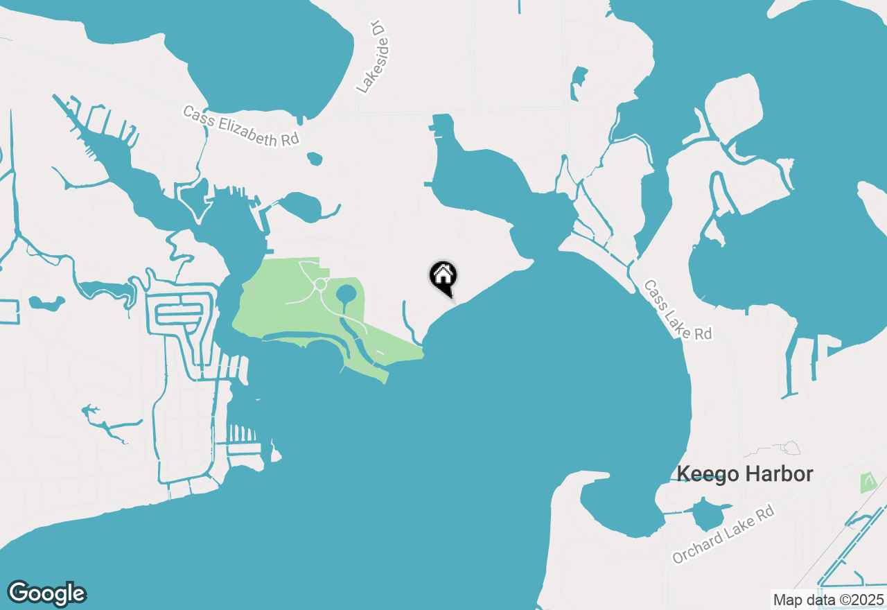 Map of 3885 Lake Front Street, Waterford, MI 48328