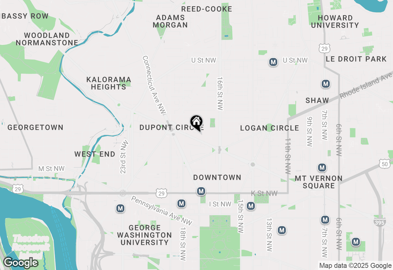 Map of 1727 Massachusetts Avenue Nw #807, Washington, DC 20036