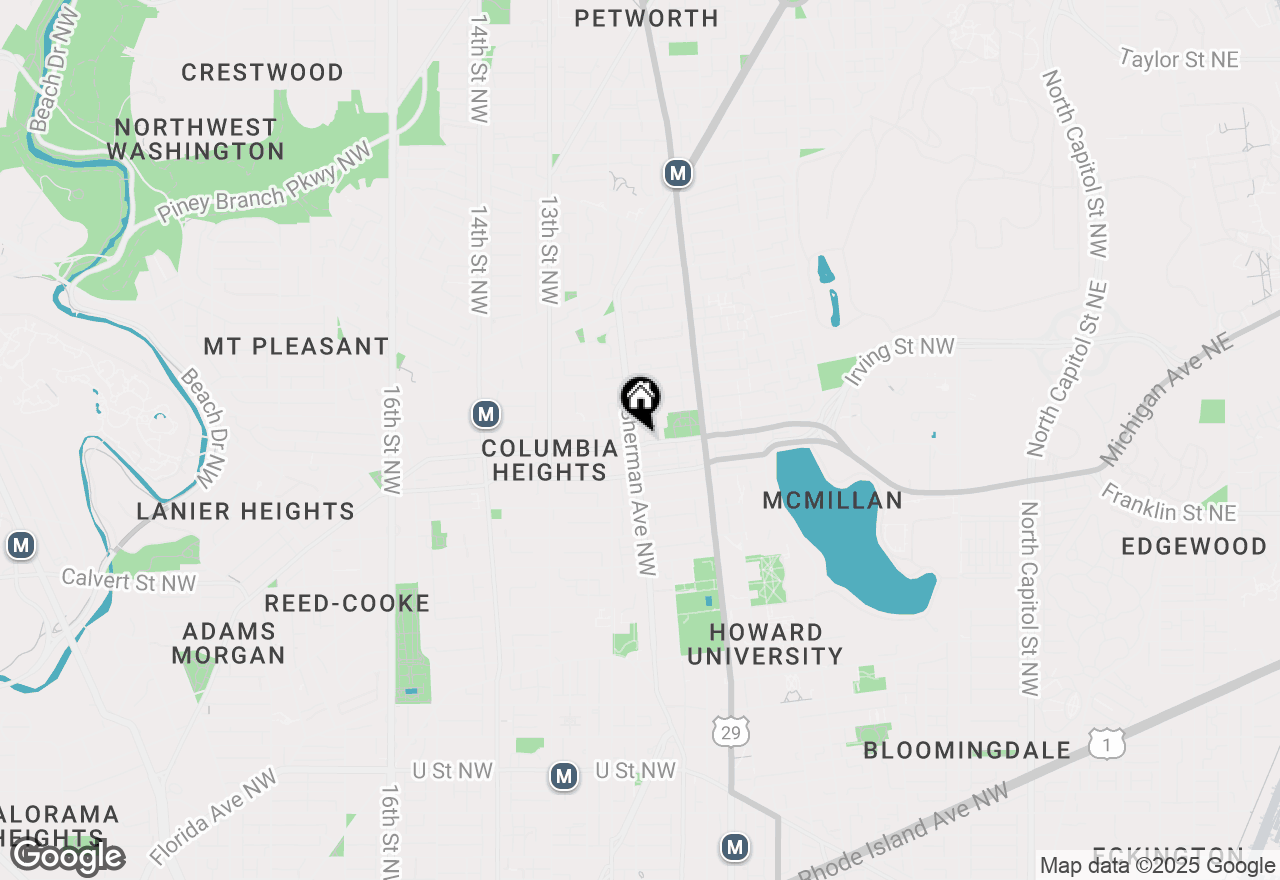 Map of 3003 Sherman Avenue Nw, Washington, DC 20001