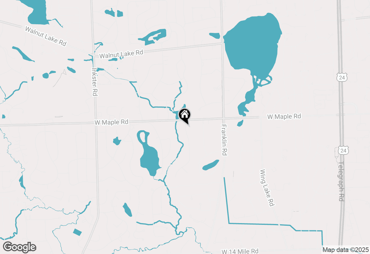 Map of 6570 Castle Drive, Bloomfield Hills, MI 48301